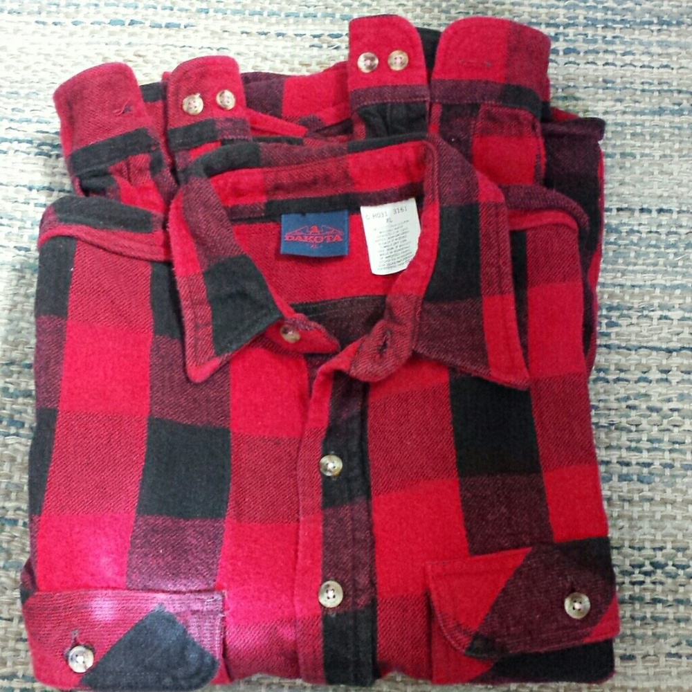 BUFFALLO CHECK Dakota Red&Black shirt